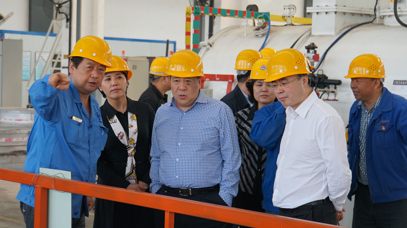 集團領導到標準熱處理、電器開關調研